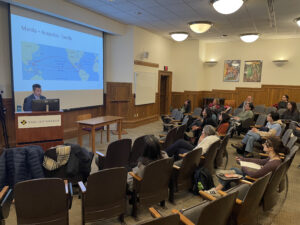 Francisco Chen-López speaking at Smith College