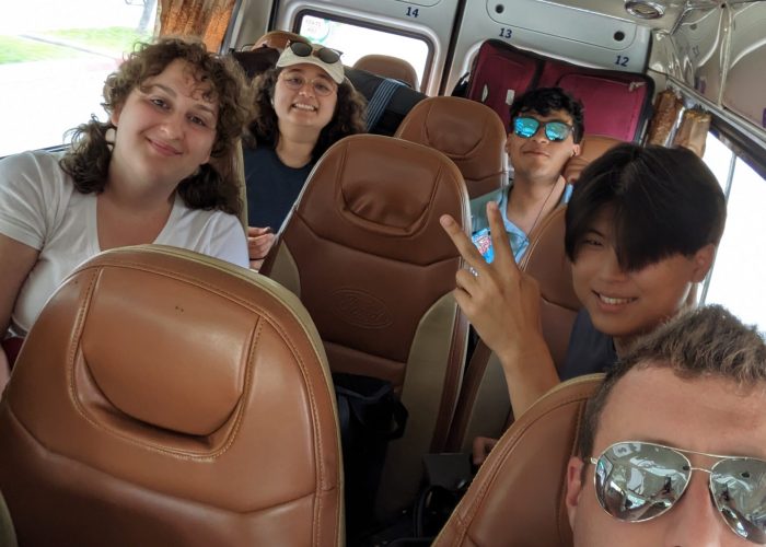 The research team leaves Ho Chi Minh City to head into the rural provinces to their research sites
(Pictured: Jarrod Brown, Kira Munson, Joseph Seo, Kelli Thomas, Noah Vargas)
