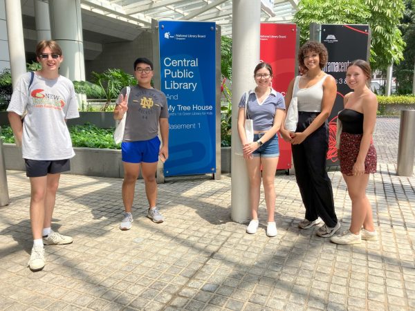 Singapore National Library

(Pictured: Left to right: Ethan Forsberg, Michael Andal, Jacinda Garcia, Addison Cox, and Kylie McDonald)